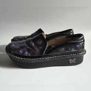 Alegria Deb 365 Peacock Feather Slip On Women's Shoe Size 38